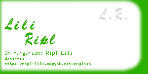 lili ripl business card